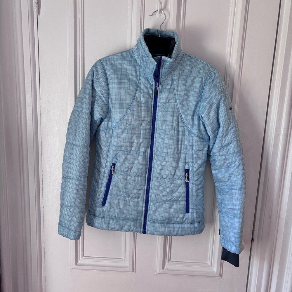 Women’s Columbia Interchange Omni Heat Jacket Blue Zip Front Size Small